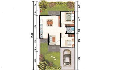 Rumah 2 Lantai Green Garden Icon Mall Kebomas