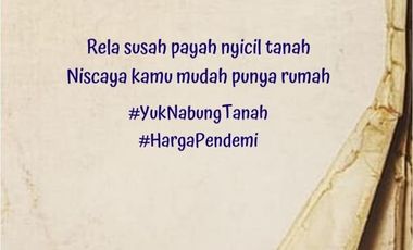 Kavling Selatan SMA 3 Purworejo: Murah SHM P