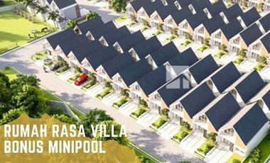 Miliki Villa Sharia Mezanine Smarthome Mulai 300jutaan Gratis kolam renang di jalur wisata Gn Bunder Bogor