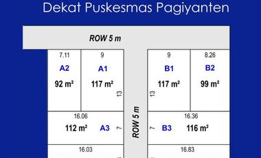 Sertikipat SHM Pecah Unit : 50 Jt-an Dekat Puskesmas Pagiyanten