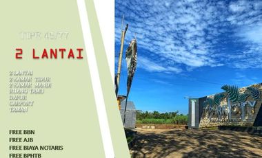Rumah Dijual di Malang Tipe 45/77 Free Biaya Fasum Lengkap