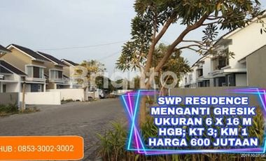 HUNIAN SWP RESIDENCE MENGANTI GRESIK BARU GRESS KAMAR 3 600 JUTA