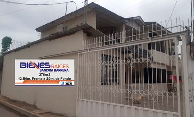 Casa rentera de Venta cerca al Parque Zoila Ugarte, Machala, Ecuador.