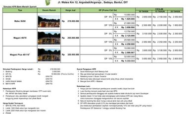 RUMAH MURAH DI SEDAYU YUKK BOOKING SEKARANG JUGA !!