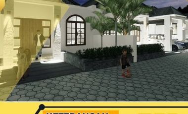 rumah minimalis pinggir jalan konsep islami cluster harga murah