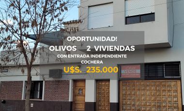 Casa en  OLIVOS- DOS VIVIENDAS, ideal 2 familias!