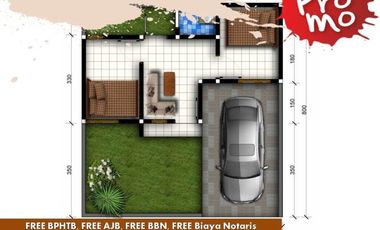 Jual Rumah Malang Desain Exclusive Free Biaya Tipe 25/107 Hook