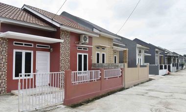 rumah minimalis di komplek nyaman dan tenang di kawasan harapan raya
