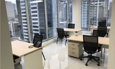 ALQUILER DE OFICINA AMOBLADA CALLE 50 PH TORRE BCT BANK