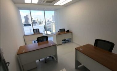 ALQUILER DE OFICINA AMOBLADA CALLE 50 PH TORRE BCT BANK