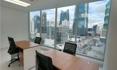 ALQUILER DE OFICINA AMOBLADA CALLE 50 PH TORRE BCT BANK