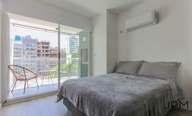 Muy luminoso Alquiler Temporario Gran Monoambiente C/balcón y Lavarropas