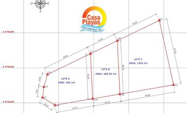Terreno Venta en Playas, Via Data Km 14, al pie de la via, 3.089 m
