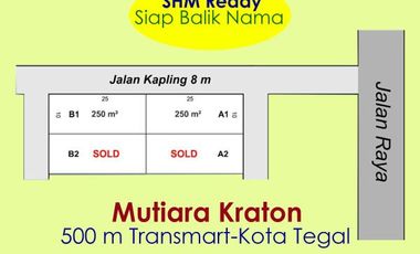 Dekat Transmart Kota Tegal : 2,5 Jt, Siap Balik Nama