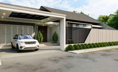 Rumah premium mewah dan besar ada kolam renang di komplek pemda