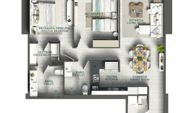 Departamento en Venta en Mérida, Infiniti, Monterreal(Mod: B2 y B5)