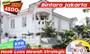 Rumah Hook Strategis Mewah Luas Bintaro Jakarta dkt JORR dan Bandara