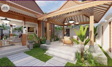 Rumah Villa ETNIK Dengan Ada Kolam Renang di Prambanan