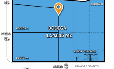 NAVE INDUSTRIAL EN RENTA EN TULTITLÁN EL PUMA 1,485m2