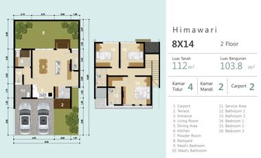 Rumah cantik design jepang springhill yume lagoon cisauk