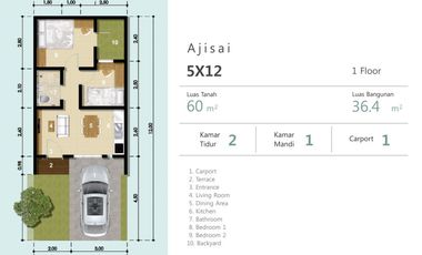 Rumah cantik design jepang springhill yume lagoon cisauk
