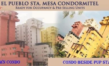 Condo for Sale near PUP Sta Mesa Manila for inquiries pls contact Donald Portuguez @ 0933825---- or 0955561----