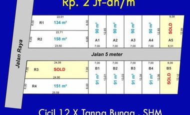 Tanah Pinggir Jalan Raya, Selatan PEMDA Slawi-Tegal