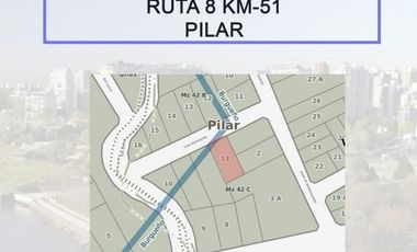 Terreno en venta - Ruta 8 km. 51 Pilar