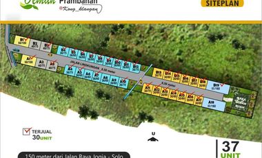 Hunian Harga Murah Dalam Cluster Di Perumahan Elit Prambanan, Siap KPR