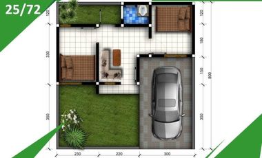 Rumah Dijual di Malang Tipe 25/72 View Katu Bebas Banjir