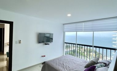 Punta Centinela, se vende departamento vista al mar con 2 dormitorios (Torre 2000), inversión de alta rentabilidad.