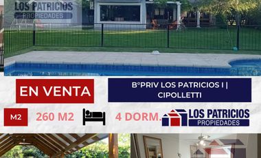 Casa en venta en Barrio Privado Los Patricios 1, Cipolletti