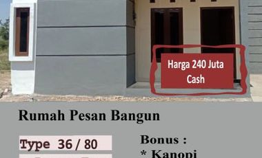 Dijual Rumah Pesan Bangun Ds Tersono Garung Lor Type 36/80 Desain Modern dan Komplek Perumahan