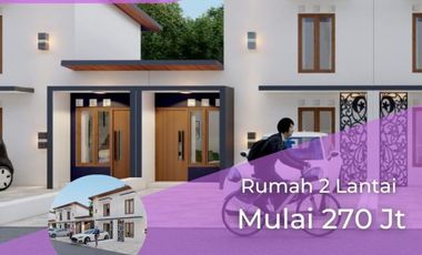 Rumah Baru Siap Bangun 2 Lantai 290 Jt-an Bisa KPR Dekat Jl Manisrenggo