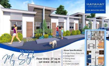 Pre-Selling House & Lot in Upper Laya, Baclayon, Bohol-Hayahay Homes | BOHOLANA REALTY