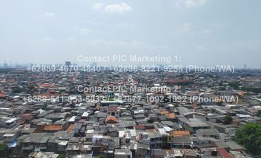 Disewakan Tahunan Apartemen 3BR Bassura City Tw F lt10 AK Un Furnished AC