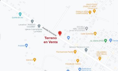 Terreno de Venta en el sitio La Peaña en la Via La Ferroviaria.