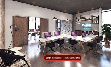 Oficina en venta en nuevo centro urbano de Playa del Carmen, cruz de servicios.