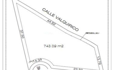 Lote en venta en fraccionamiento Valquirico de 743 m2,  Xoxtla, Tlaxcala.