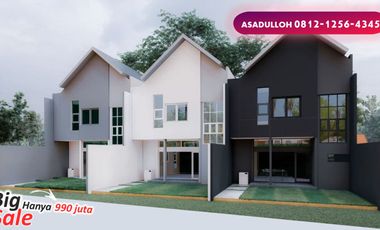 rumah 2 lantai dekat Exit Tol Pasteur Bandung di Jalan Budi hanya 990 juta Cash