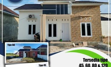 Rumah 1 lantai Palangkaraya Kalimantan dengan Type 80/336 tanpa bi cheking