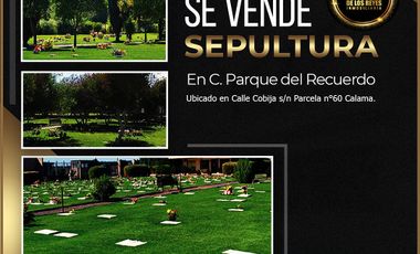 Se vende sepultura en Cementerio Parque del Recuerdo.