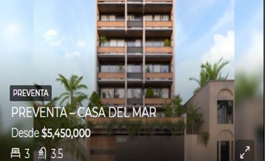 DEPARTAMENTO EN VENTA UBICADO COL. ZARAGOZA EN EL EDIFICIO CASA DEL MAR