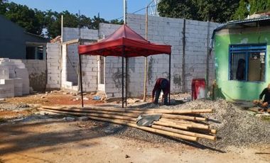 Rumah baru bebas banjir dekat stasiun Bekasi Aren Jaya