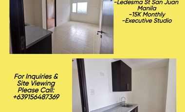 13K Monthly Condo near Ateneo Greenhills, Promanade and west Crame