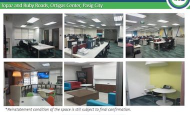 1000 sqm Office Space for Lease Rent in Ortigas Center Pasig City