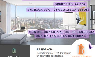DEPARTAMENTOS DE CATEGORIA | NUEVA CORDOBA |  EN PESOS Y FINANCIAMIENTO DEL 50%