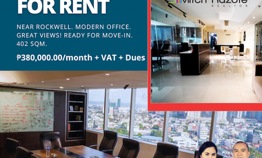 Beautiful Modern Office For Lease in Makati along EDSA Walking Distance to Rockwell