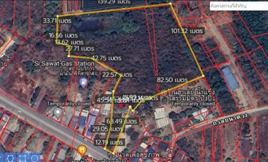 Land sale, almost 9rai, 16.5MB, 4-lane road, Loei-Na Duang, water, electricity, Kut Pong Subdistrict, Mueang Loei