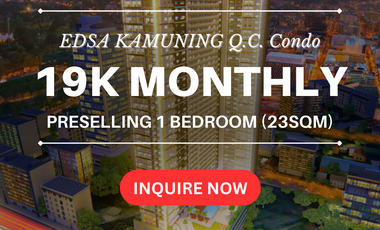 SMDC 1 bedroom Preselling 23sqm EDSA Kamuning QC Condo For Sale beside MRT Station